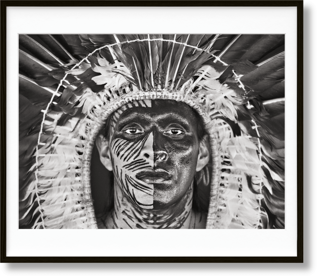 TASCHEN SEBASTIÃO SALGADO. AMAZÔNIA, ART EDITION NO. 1–100 ‘ADÃO YAWANAWÁ IN A HEADDRESS OF EAGLE FEATHERS’