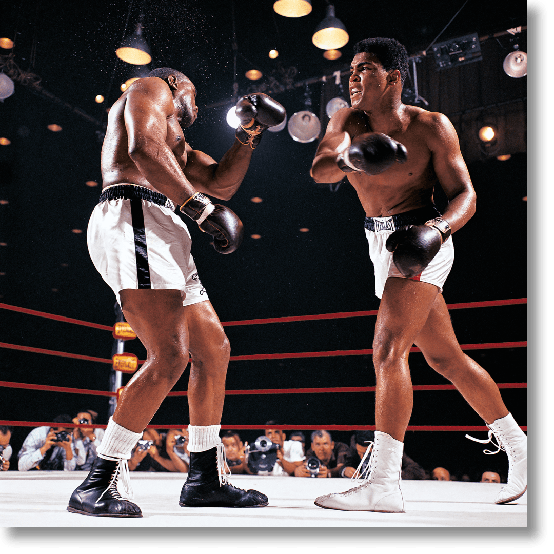 Neil Leifer. Homage to Ali. âClay vs. Liston I, 1964â