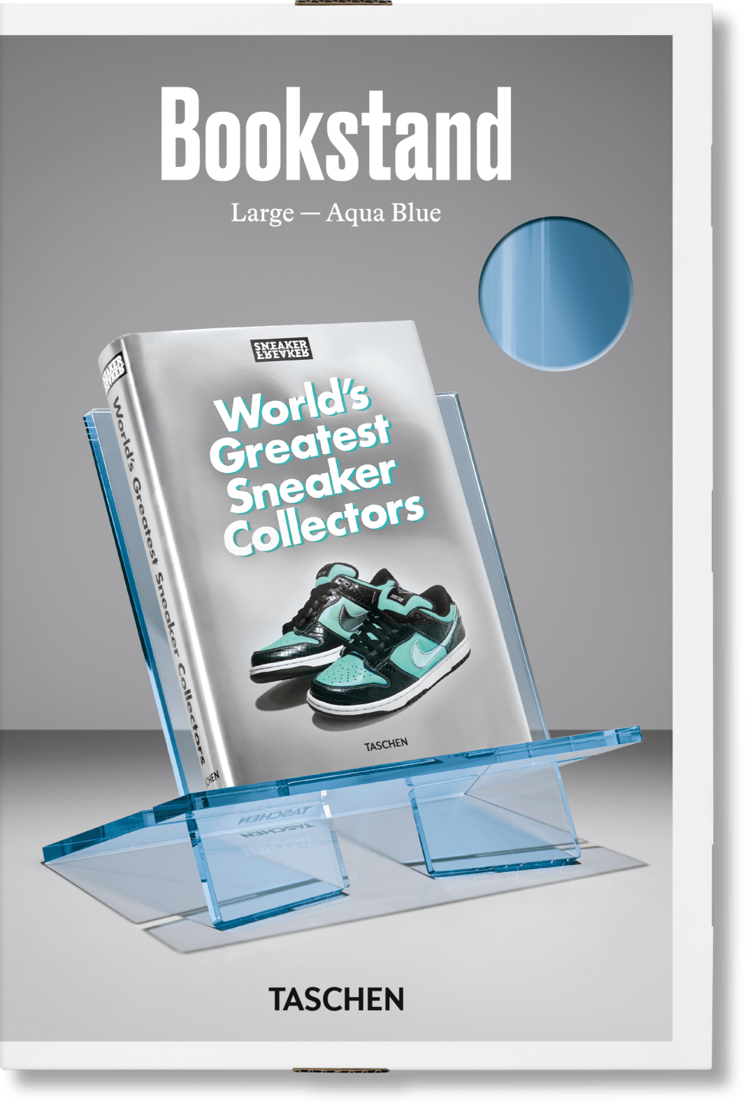 Taschen Bookstand. Large. Aqua Blue