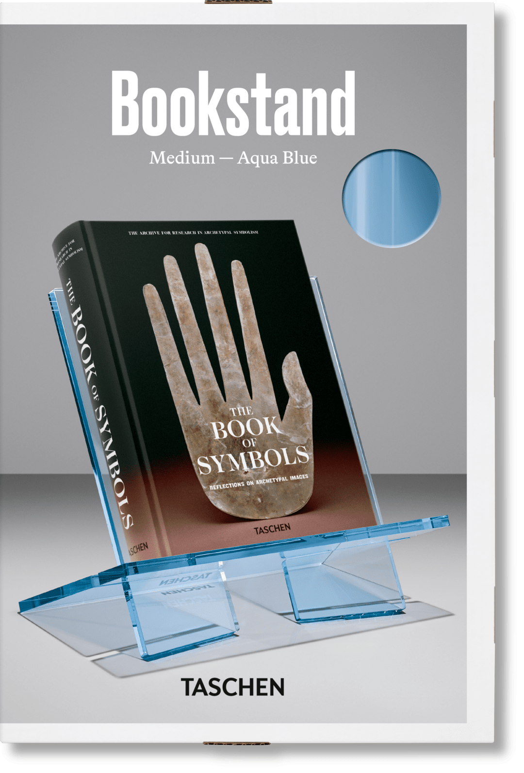Taschen Bookstand. Medium. Aqua Blue
