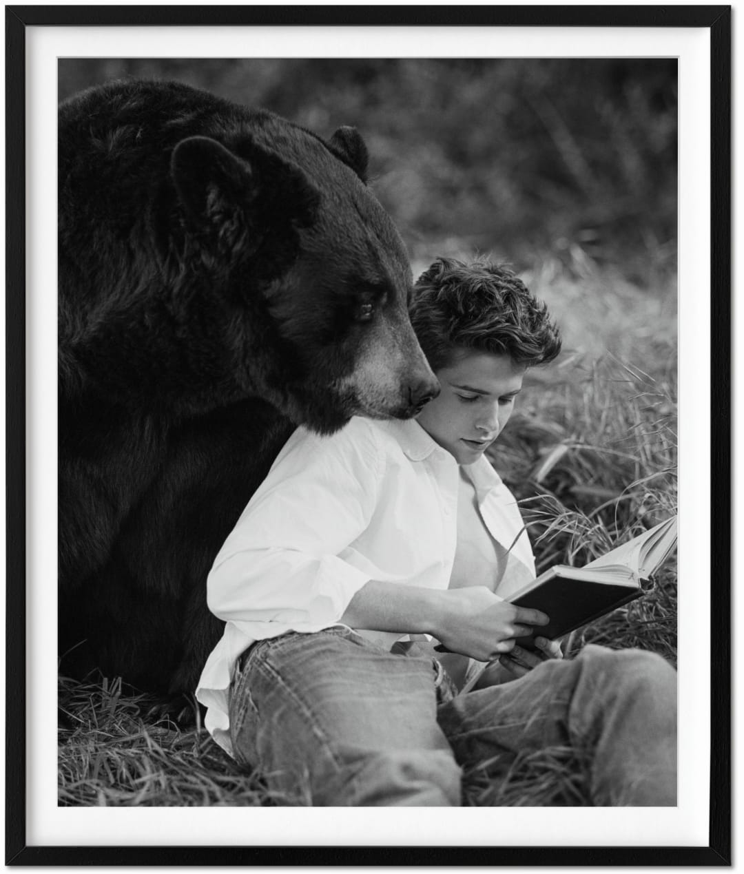 Bruce Weber. My Education. Art Edition No. 101-200, 'Michael St. Pierre with Bonkers, Thousand Oaks,