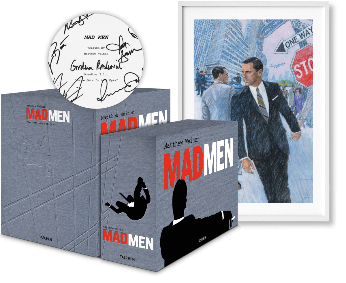 Matthew Weiner. Mad Men, Art Edition No. 501–512 (Signed Pilot Script Edition)