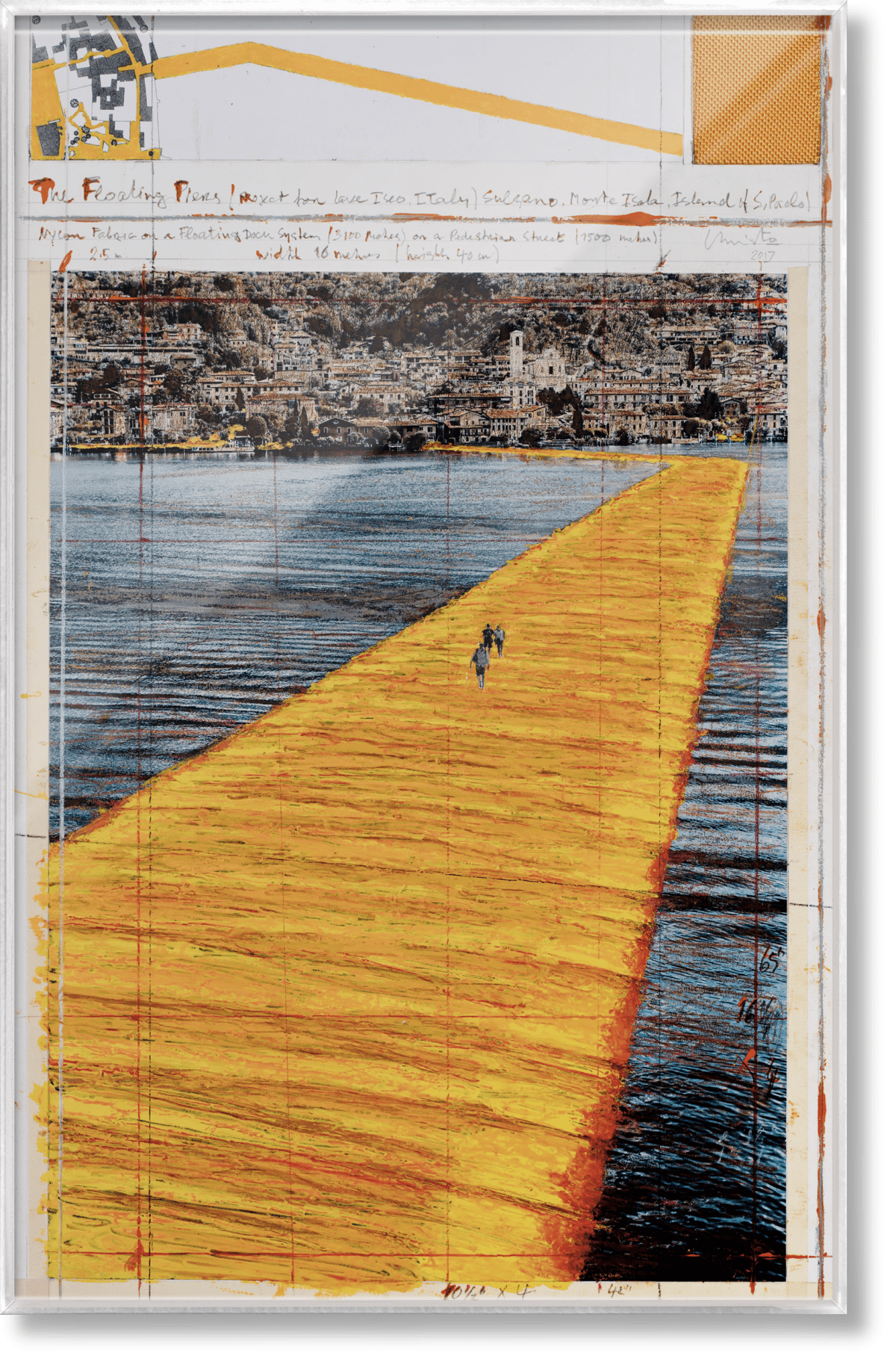 Christo and Jeanne-Claude. The Floating Piers. Art Edition No. 21–40 (Collage)