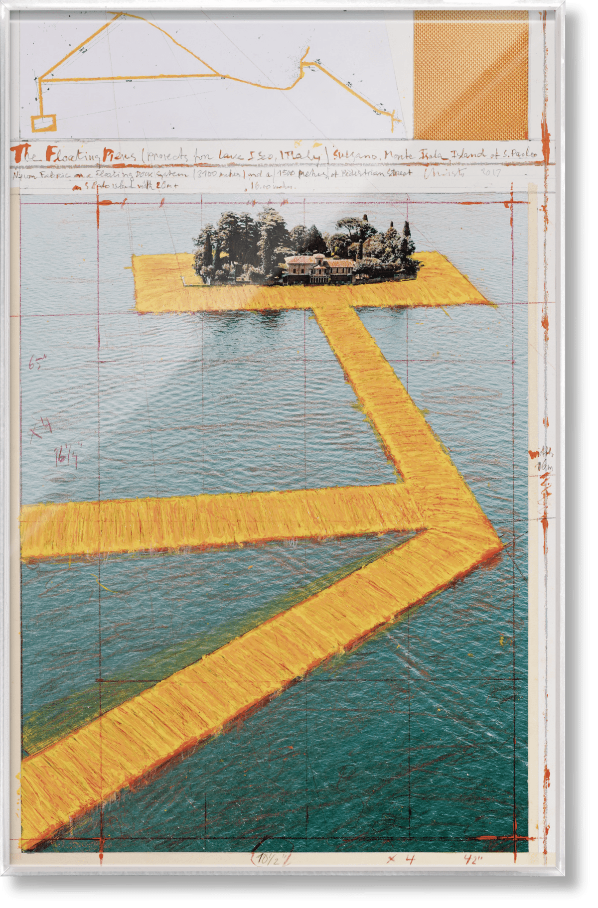 Christo and Jeanne-Claude. The Floating Piers. Art Edition No. 41–60 (Collage)