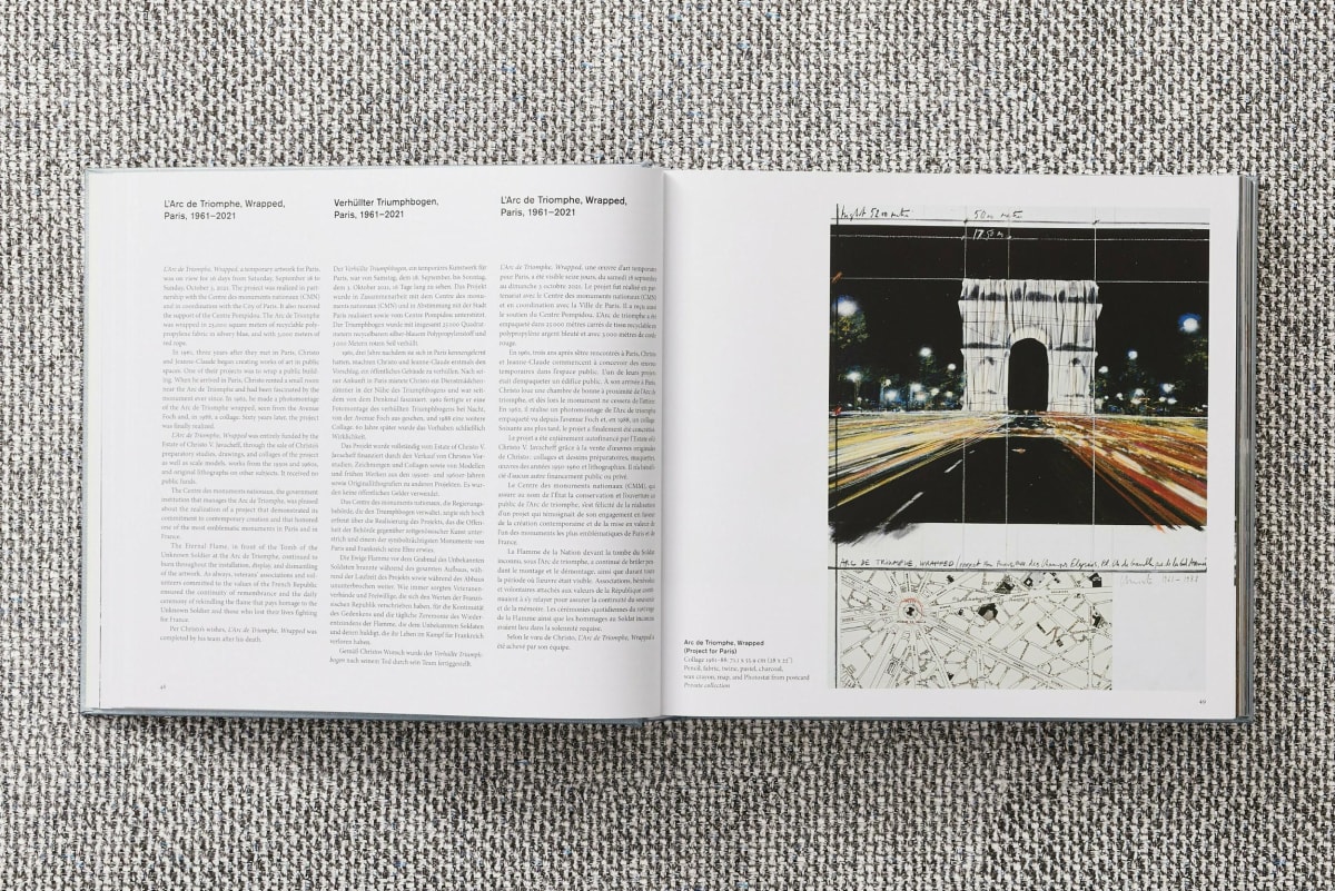 Christo and Jeanne-Claude. L'Arc de Triomphe, Wrapped, by Day. Art Edition No. 1-250
