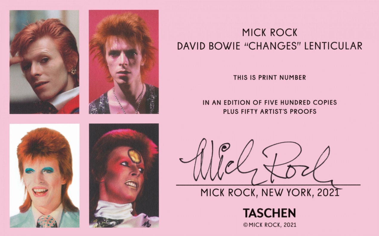 Mick Rock. David Bowie 'Changes' Lenticular - Image 2 de 9