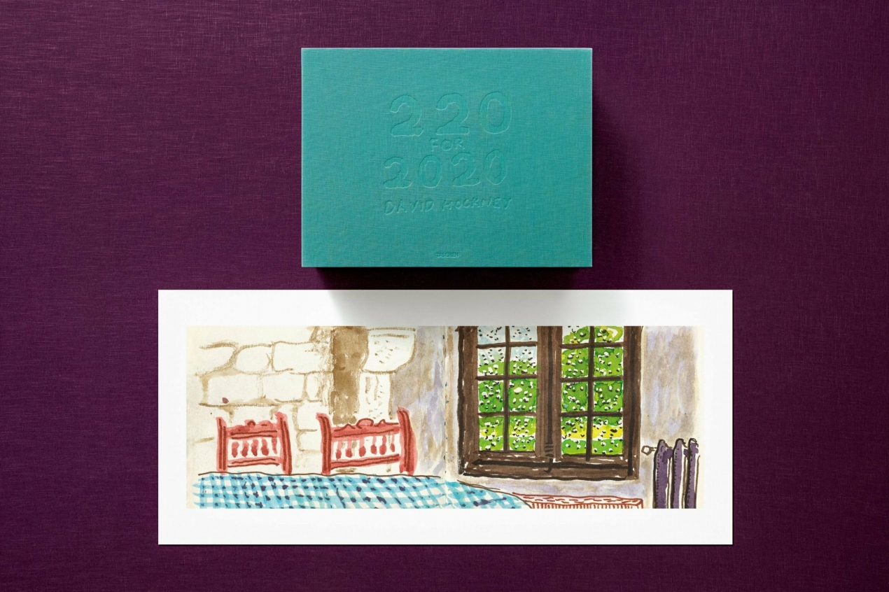 David Hockney. 220 for 2020. Art Edition No. 201–300 ‘Two Chairs and Rain on Window’ - Image 1 de 45