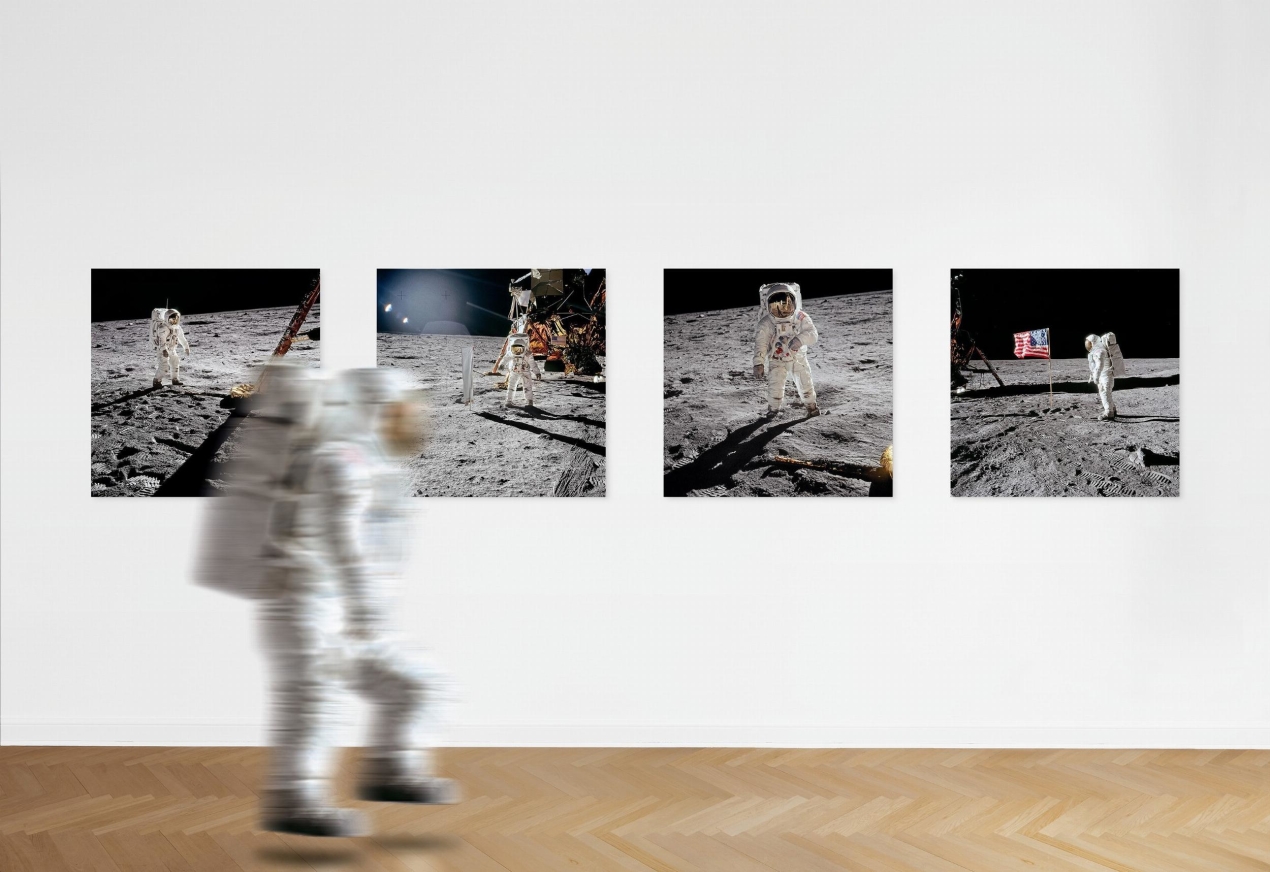 Buzz Aldrin. Apollo 11. ‘Flag on the Moon’ - Bild 3 von 7