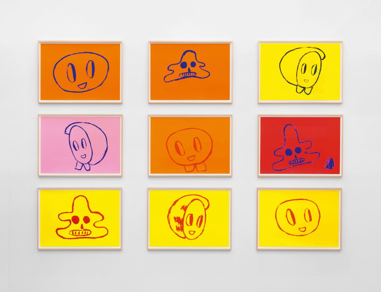 André Butzer. Set of 3 Screenprints ‘Untitled 7–9’, 2021 - Image 5 de 6