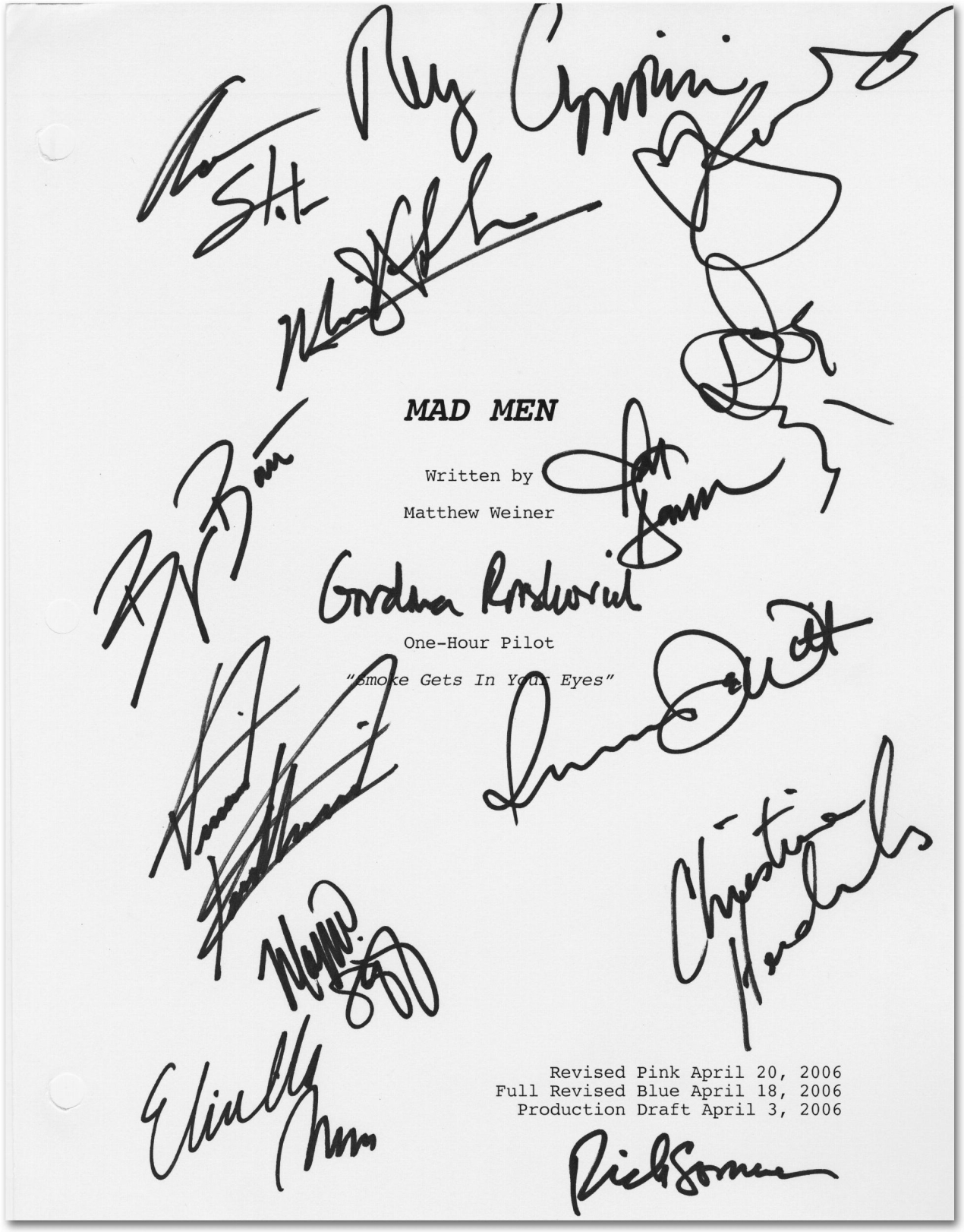 Matthew Weiner. Mad Men, Art Edition No. 501–512 (Signed Pilot Script Edition) - Immagine 2 di 24