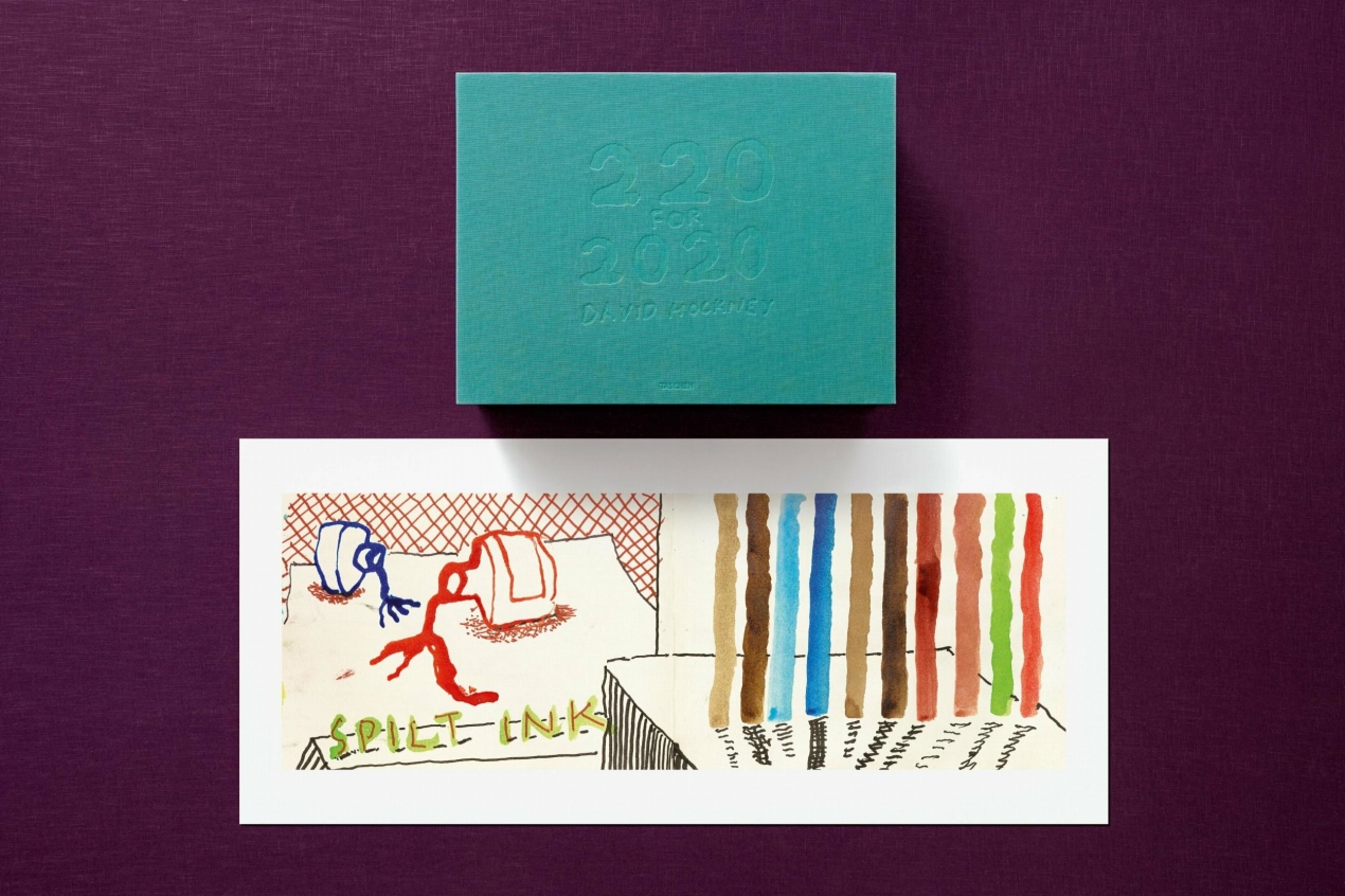 David Hockney. 220 for 2020. Art Edition No. 1–100 ‘Spilt Ink with Tests’ - Image 1 de 45