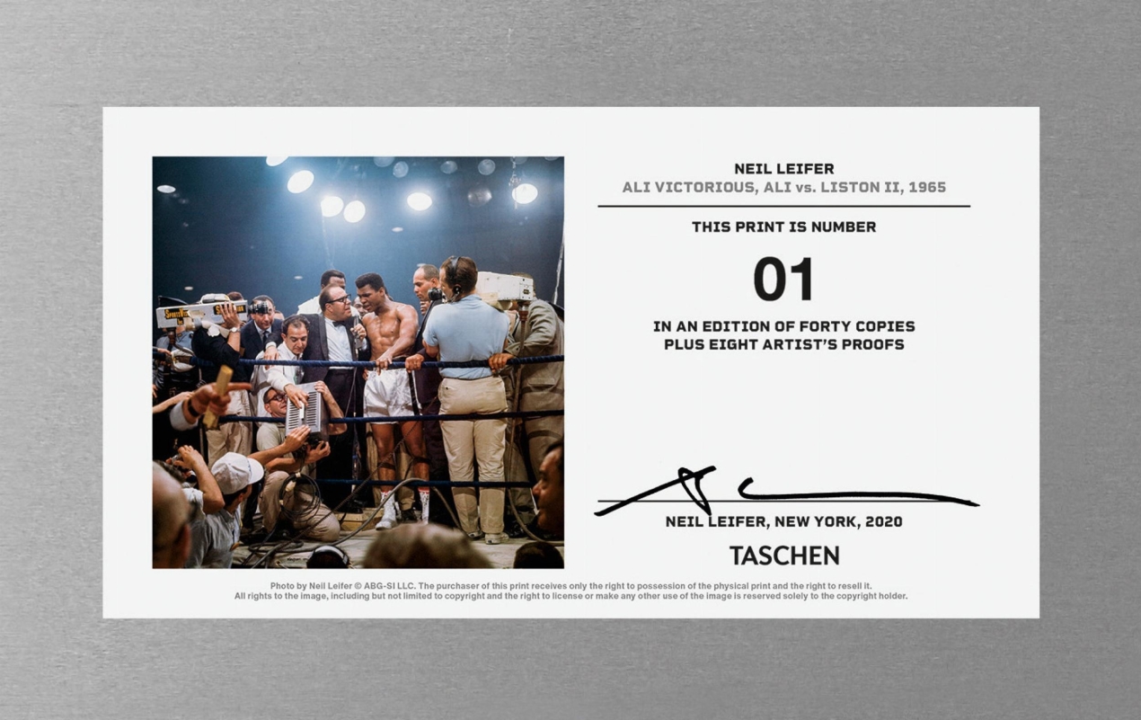 Neil Leifer. Homage to Ali. ‘Ali Victorious, Ali vs. Liston II, 1965’ - Image 2 de 5