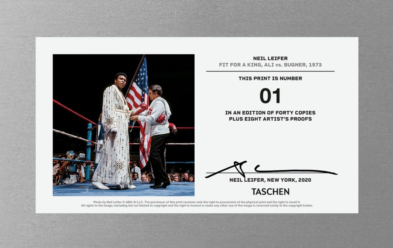 Neil Leifer. Homage to Ali. ‘Ali vs. Bugner, Fit for a King, 1973’ - Image 2 de 5