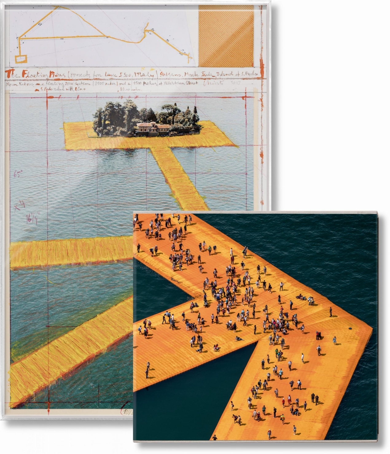 Christo and Jeanne-Claude. The Floating Piers. Art Edition No. 41–60 (Collage) - Immagine 2 di 17