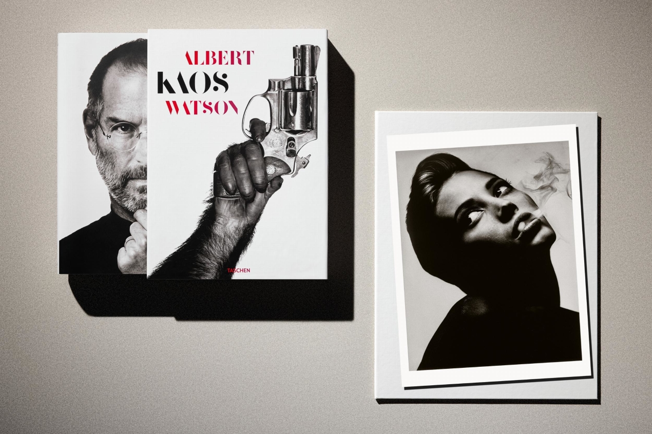 Albert Watson. Kaos. 2nd Edition. Art Edition No. 101–150, 'Christy Turlington (Smoke), New York City', 1990 - Image 1 of 31