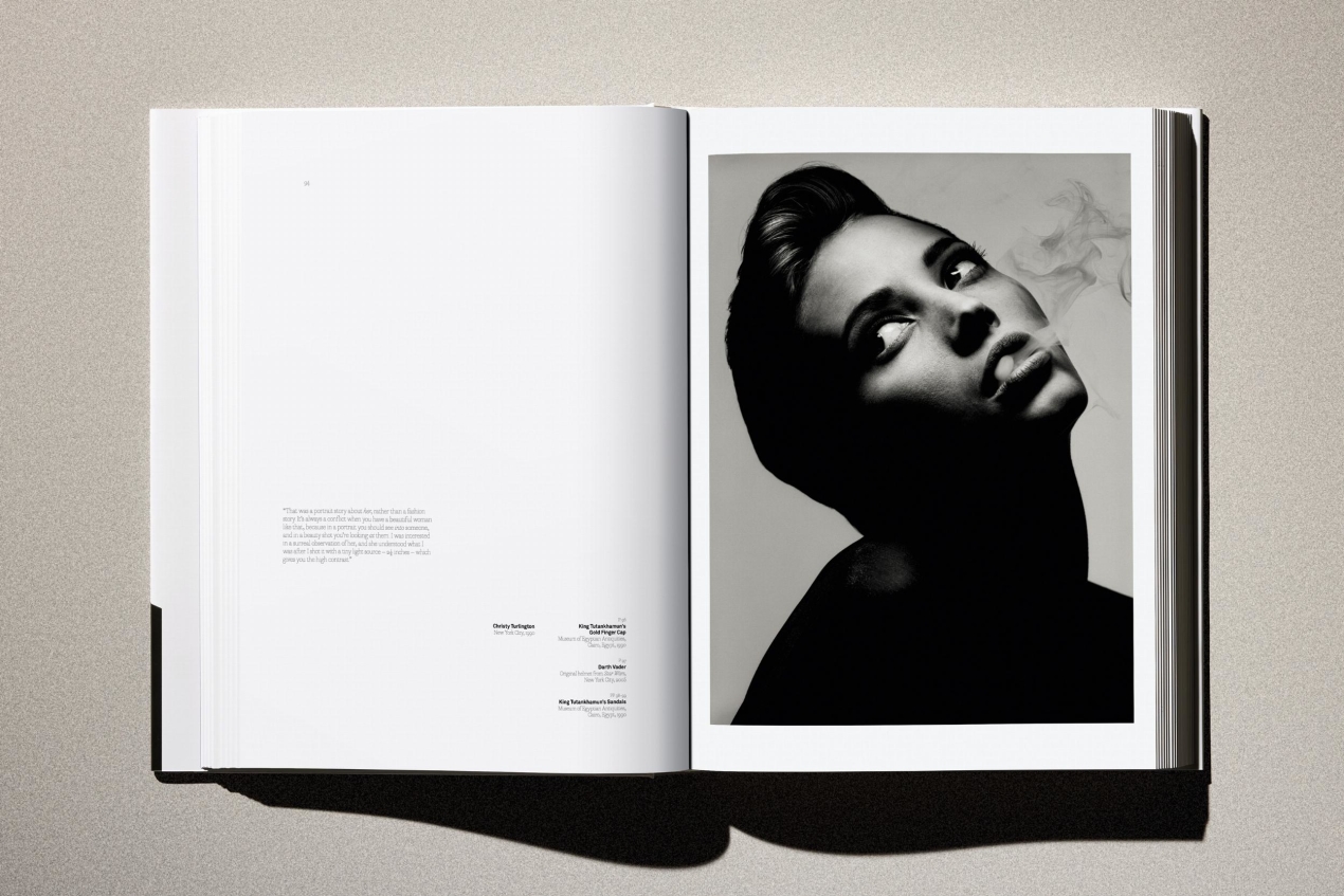 Albert Watson. Kaos. 2nd Edition. Art Edition No. 101–150, 'Christy Turlington (Smoke), New York City', 1990 - Image 17 of 31