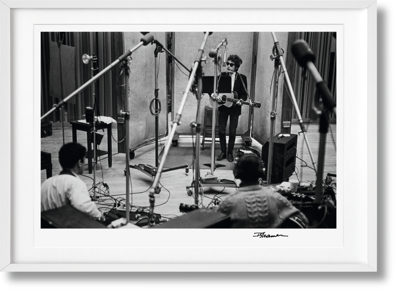 Daniel Kramer. Bob Dylan. Art Edition No. 101–200 ‘Bob Dylan, Columbia Records, Studio A’ - Image 1 de 31