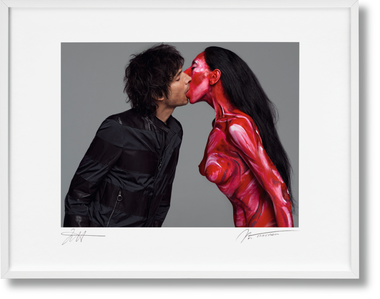 Inez van Lamsweerde/Vinoodh Matadin. Art Edition No. 101–200 ‘Kissing Vinoodh’ - Image 1 de 17