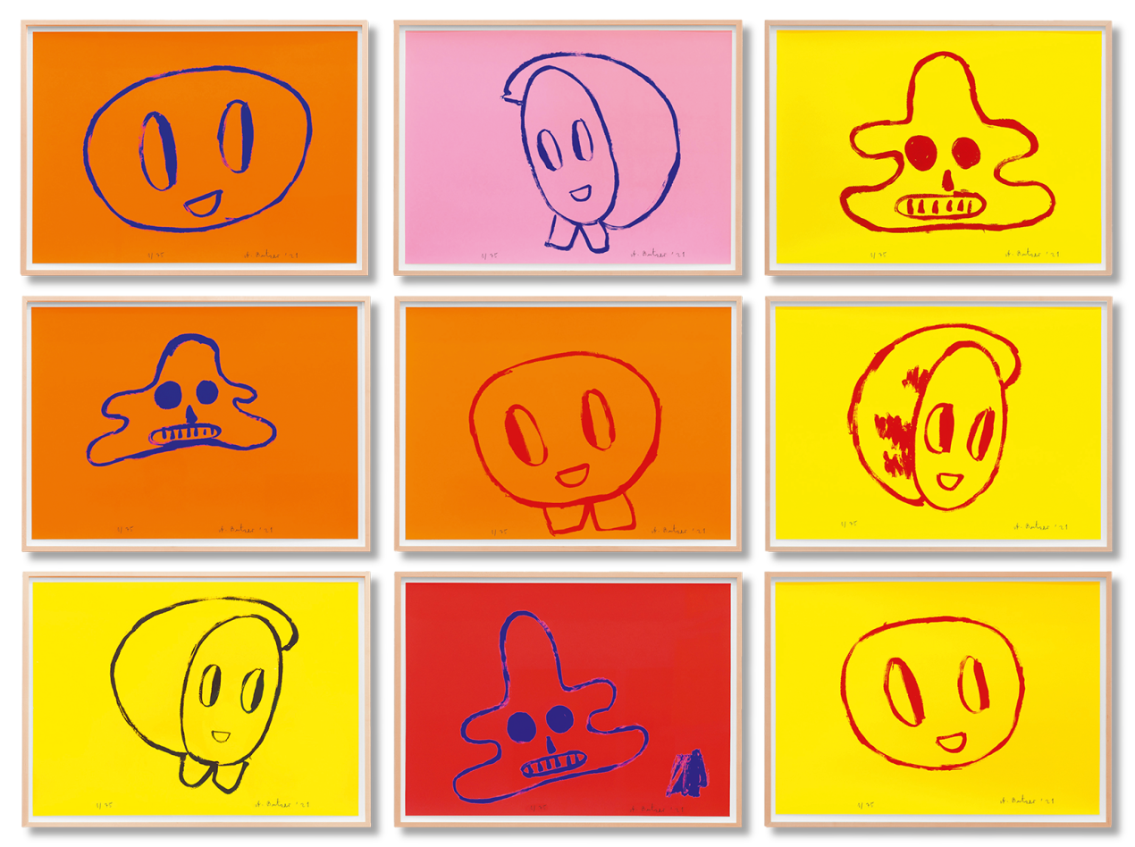 André Butzer. Set of 9 Screenprints ‘Untitled 1–9’, 2021 - Bild 1 von 12