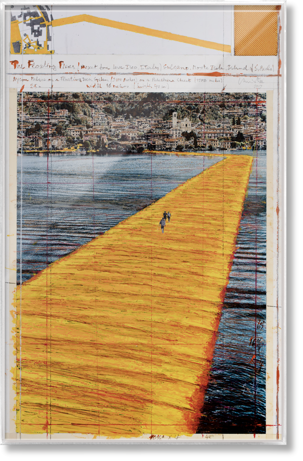 Christo and Jeanne-Claude. The Floating Piers. Art Edition No. 21–40 (Collage) - Image 1 de 16