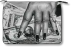 TASCHEN Pouch. Helmut Newton ‘Fat Hand and Dollars’