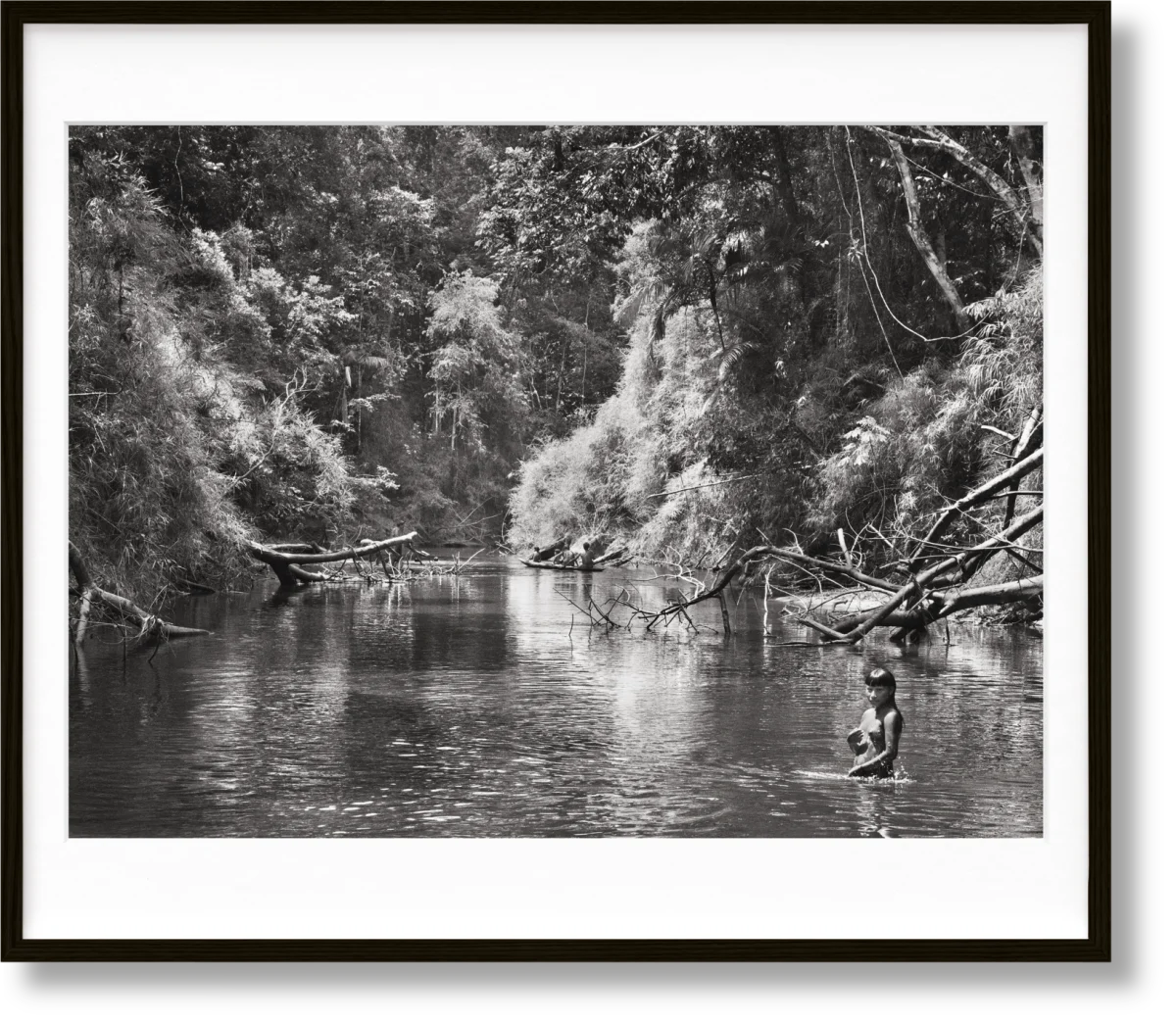 Sebastião Salgado. Amazônia. Art Edition No. 101–200 ‘Young Hatiri Suruwahá bathes in a backwater of the Pretão stream’
