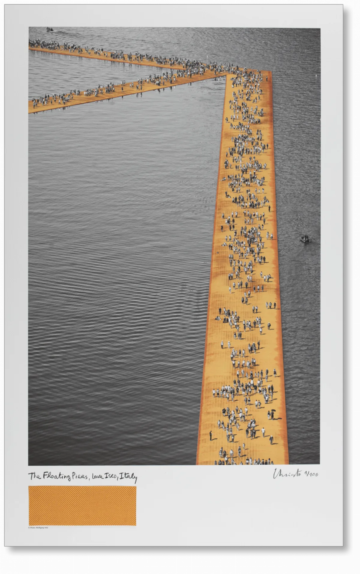 Christo and Jeanne-Claude. The Floating Piers. Art Edition No. 61–160 (Lithograph)