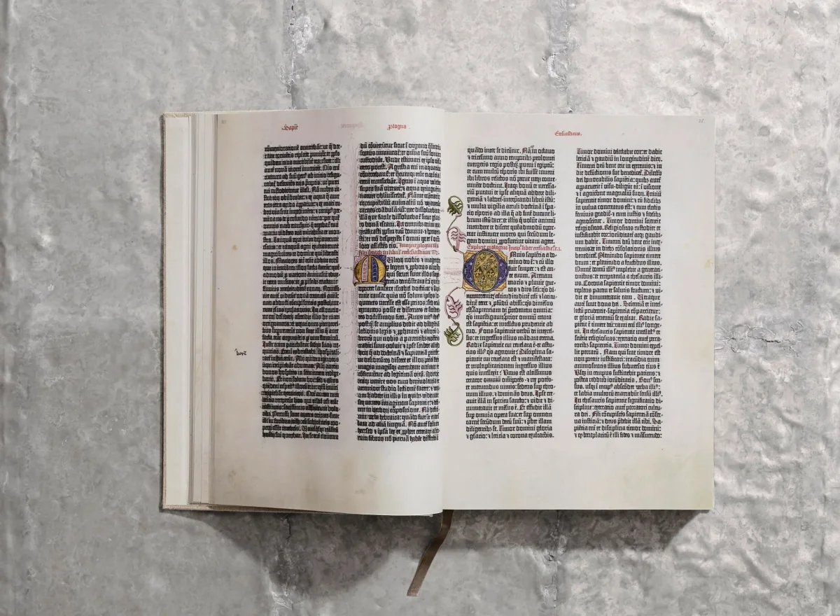 La Bible de Gutenberg de 1454