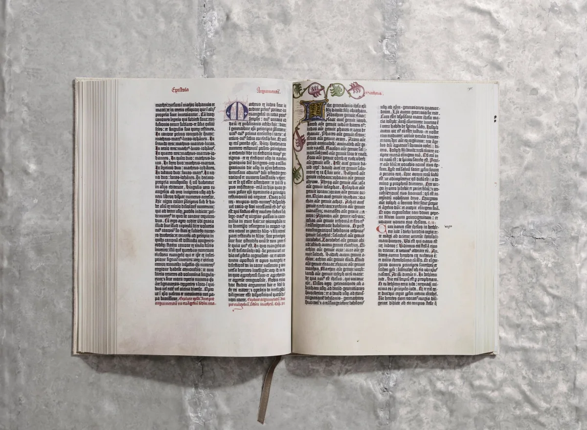 La Bible de Gutenberg de 1454