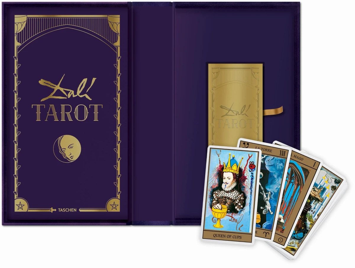 Tarot Cards, the Nine Cups Card on the Front. Tarot Deck Editorial