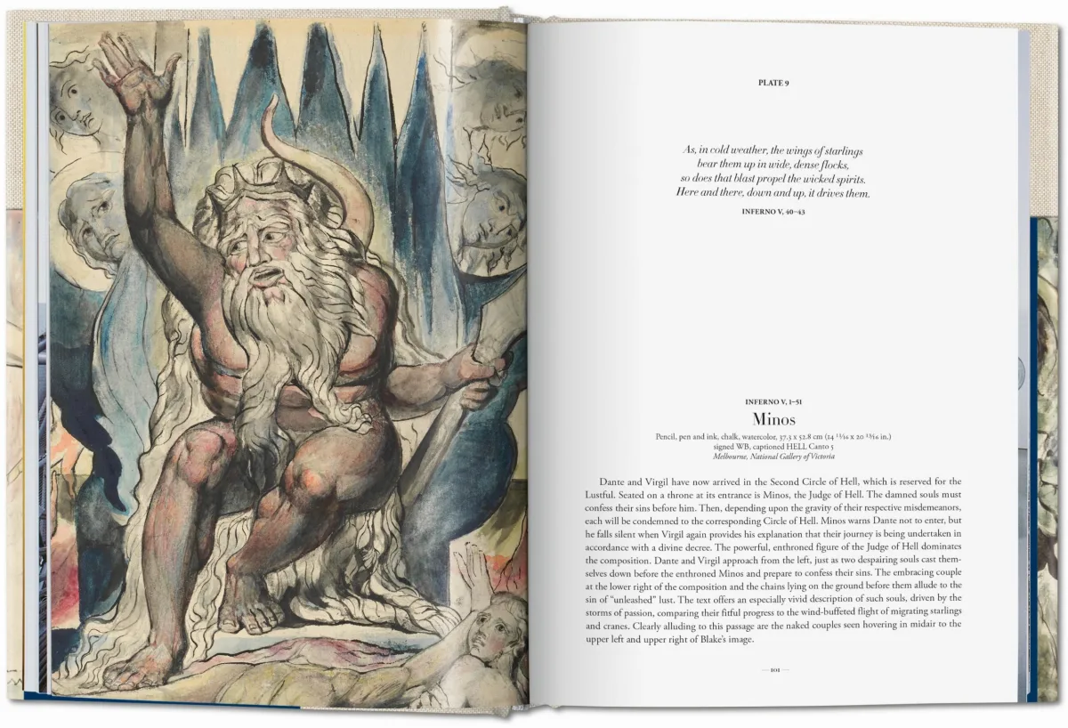 William Blake. Dantes Göttliche Komödie. Sämtliche Zeichnungen