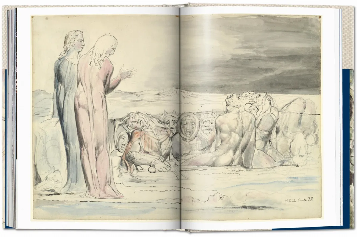 William Blake. La Divine Comédie de Dante. L'ensemble de dessins