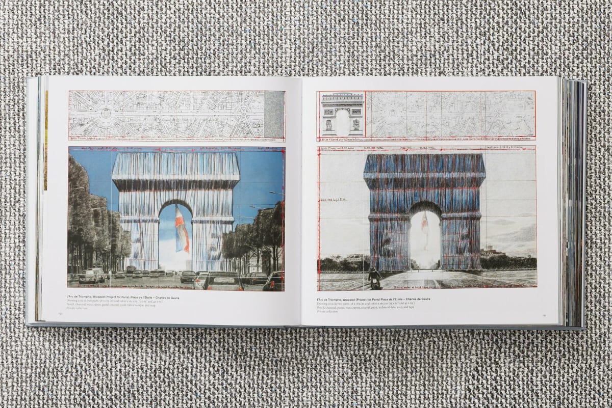 Christo and Jeanne-Claude. L'Arc de Triomphe, Wrapped, by Night. Art Edition No. 251-500