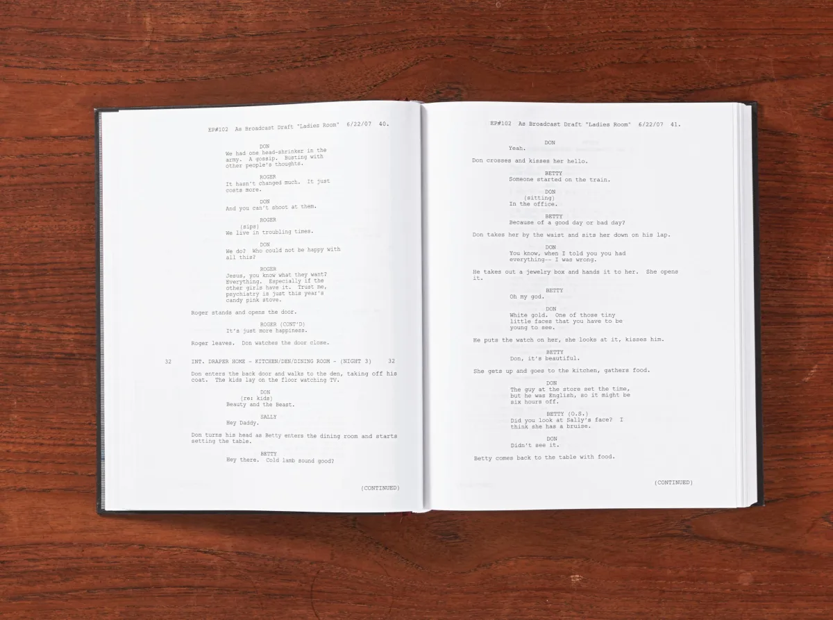 Matthew Weiner. Mad Men. 7 Vols. Script Edition  - Image 3 of 5