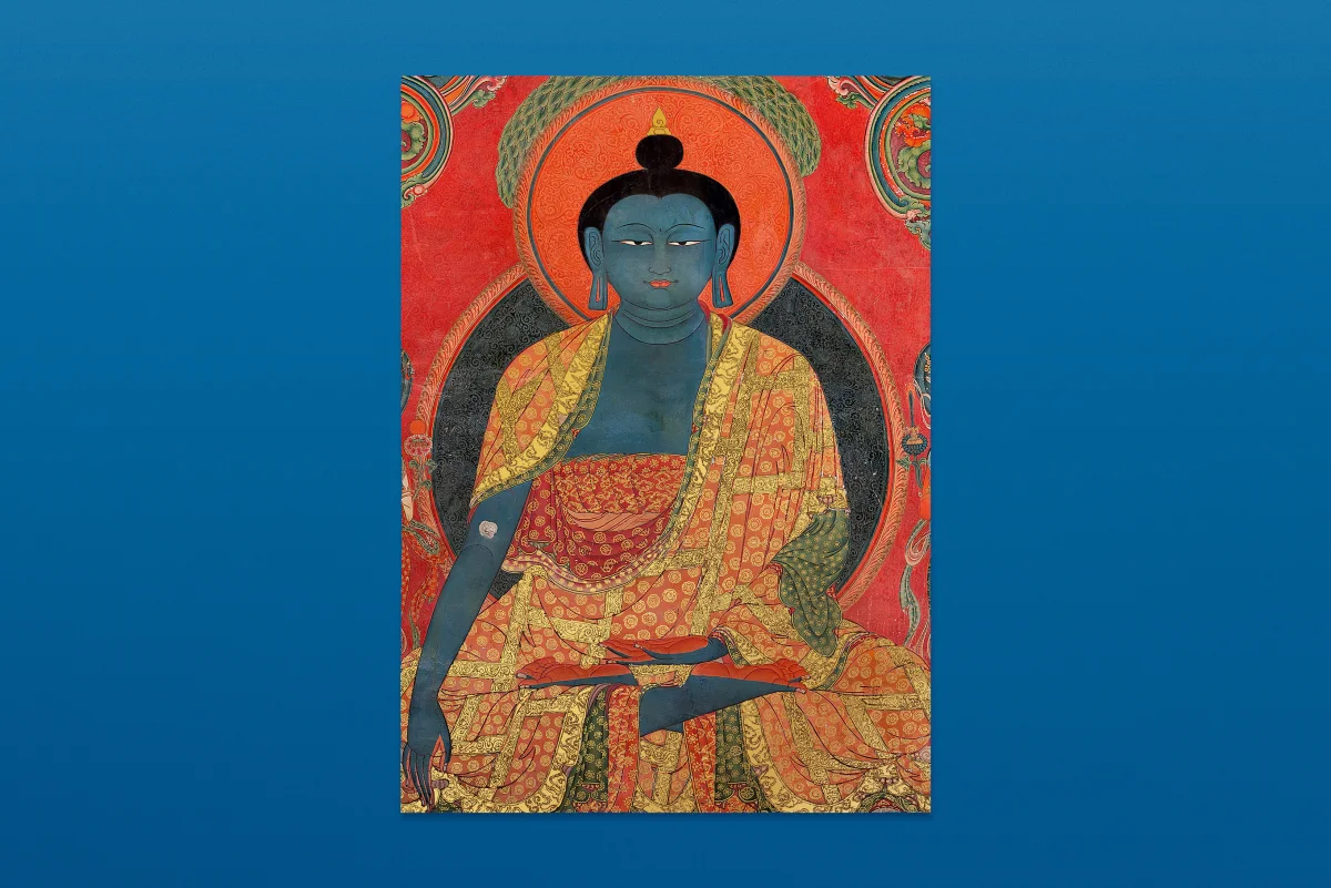 Murals of Tibet. BABY SUMO. Art Edition No. 241–320, ‘Blue Medicine Buddha, Tsaparang’ (early 15th century) - Image 1 of 50