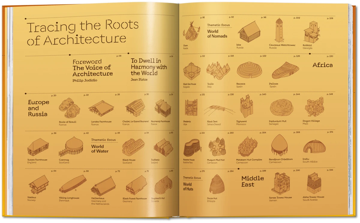 Jean Pistre. Tracing the Roots of Architecture. Traditional Buildings around the World - Image 2 of 20