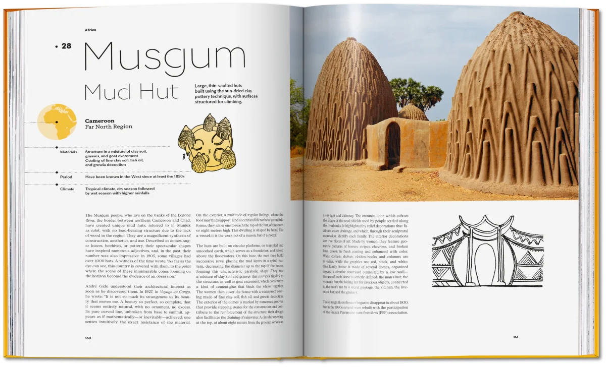 Jean Pistre. Tracing the Roots of Architecture. Traditional Buildings around the World - Image 10 of 20