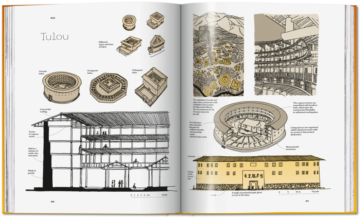 Jean Pistre. Tracing the Roots of Architecture. Traditional Buildings around the World - Image 17 of 20