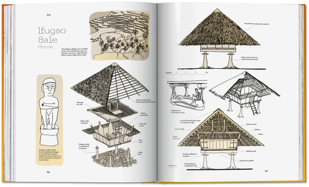 Jean Pistre. Tracing the Roots of Architecture. Traditional Buildings around the World - Image 18 of 20