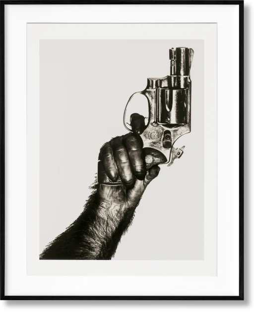 Albert Watson. Kaos. 2nd Edition. Art Edition No. 51–100, 'Monkey with Gun, New York City’, 1992