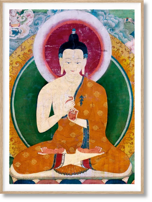 Murals of Tibet. BABY SUMO. Art Edition No. 81–160, ‘White Vairochana, Jonang Puntsoling’ (early 17th century)