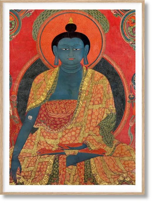 Murals of Tibet. BABY SUMO. Art Edition No. 241–320, ‘Blue Medicine Buddha, Tsaparang’ (early 15th century)