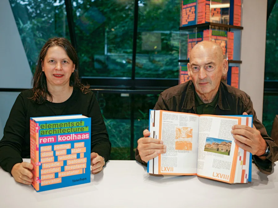 Rem Koolhaas and Irma Boom in Amsterdam - A presentation of “Elements of Architecture”